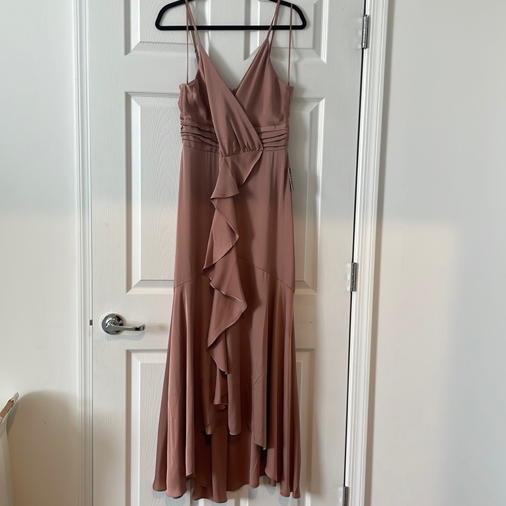 Express High Low Satin Dress